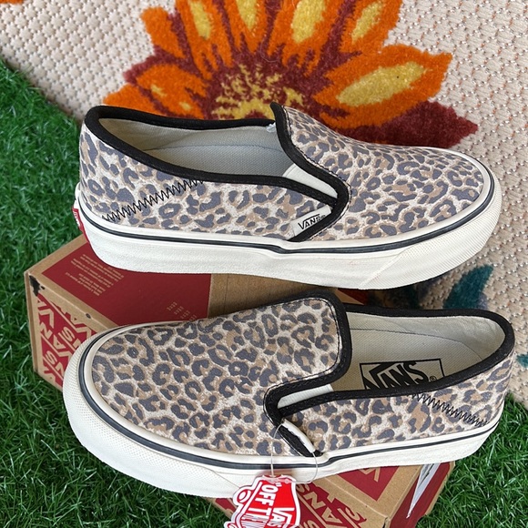 Vans Slip On Sf Cheetah White Cap Gray/Black Surf WMNS sneakers - Picture 11 of 16